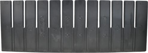 Metro DS92050CAS - Conductive Divider, Bentron, Black, Long/Short, 4.5' Height