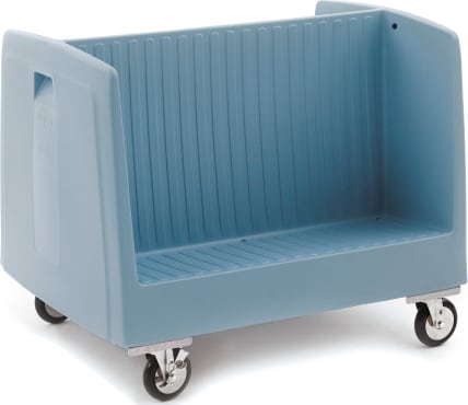 Metro DSD11 - Double-Sided Side-Load Polymer Dish/Tray Cart, Blue