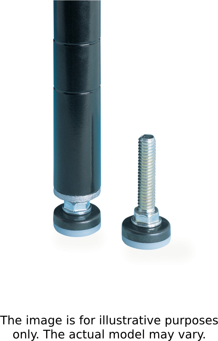 Metro HDFB - Decorative Leveling Foot for Super Erecta Industrial Wire Shelving, Black