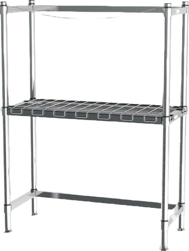 Metro KR345DC - HD Super Beer Keg Handling Rack, 1 Dunnage Shelf, 4 Half Barrel Capacity