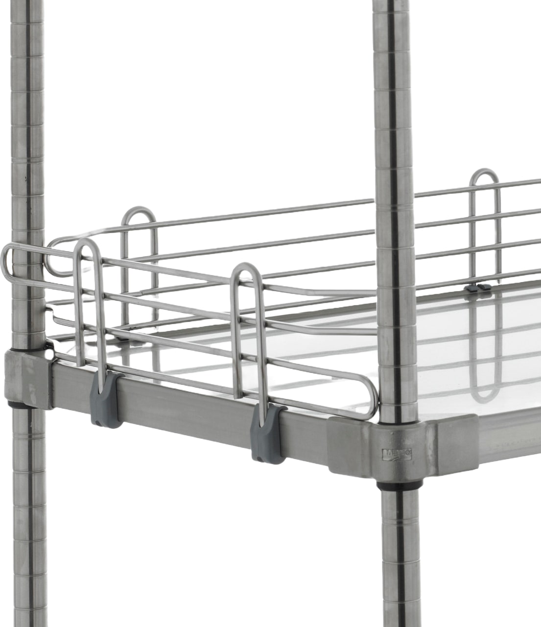 Metro L18WC - Super Erecta 18'L x 4'H Ledge For Solid Shelving, Chrome Finish, Silver