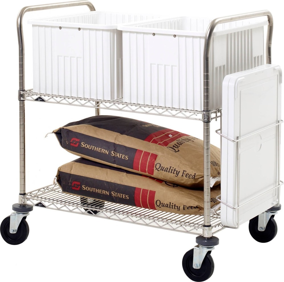 Metro LAR2 - Wire Shelving Feed Carts, Heavy-Duty