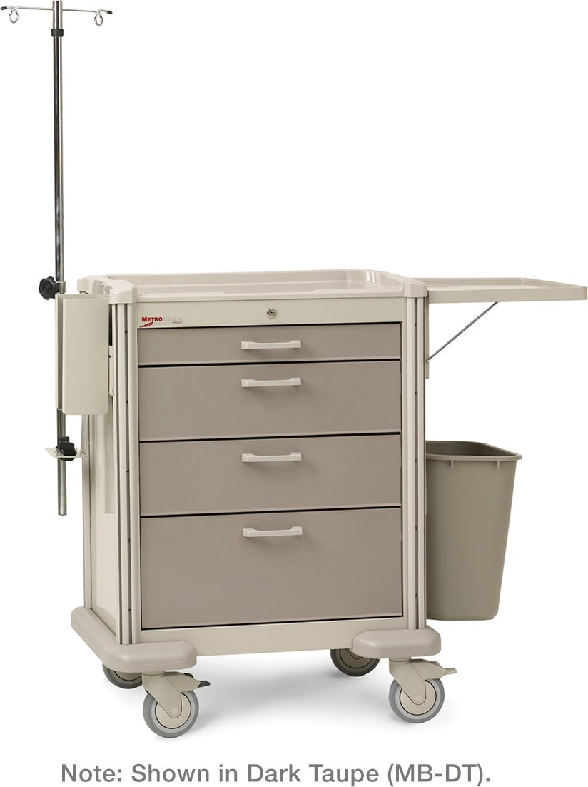 Metro MBP1210GEN - Basix Plus General Supply Cart, Steel/Aluminum/Polymer, Taupe