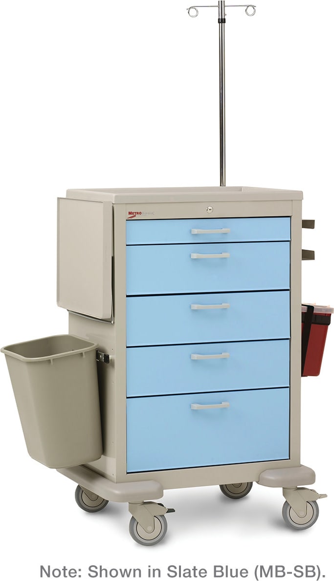 Metro MBX1310GEN - Basix General Supply Cart, Steel/Polymer, Taupe