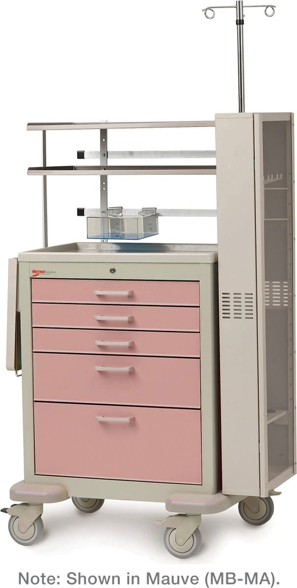 Metro MBX3110ENDO - Basix Endoscopic Cart, Steel/Polymer, Taupe
