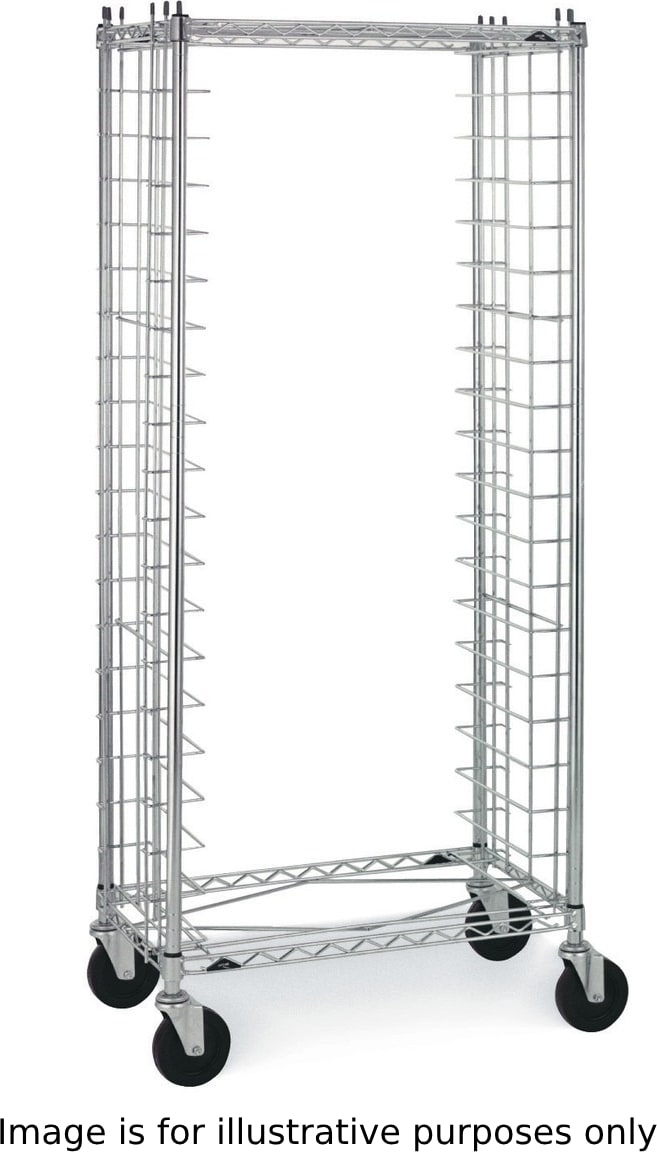 Metro RS1 - Side-Load Wire Bun Pan Rack, 1.5' Slide Spacing