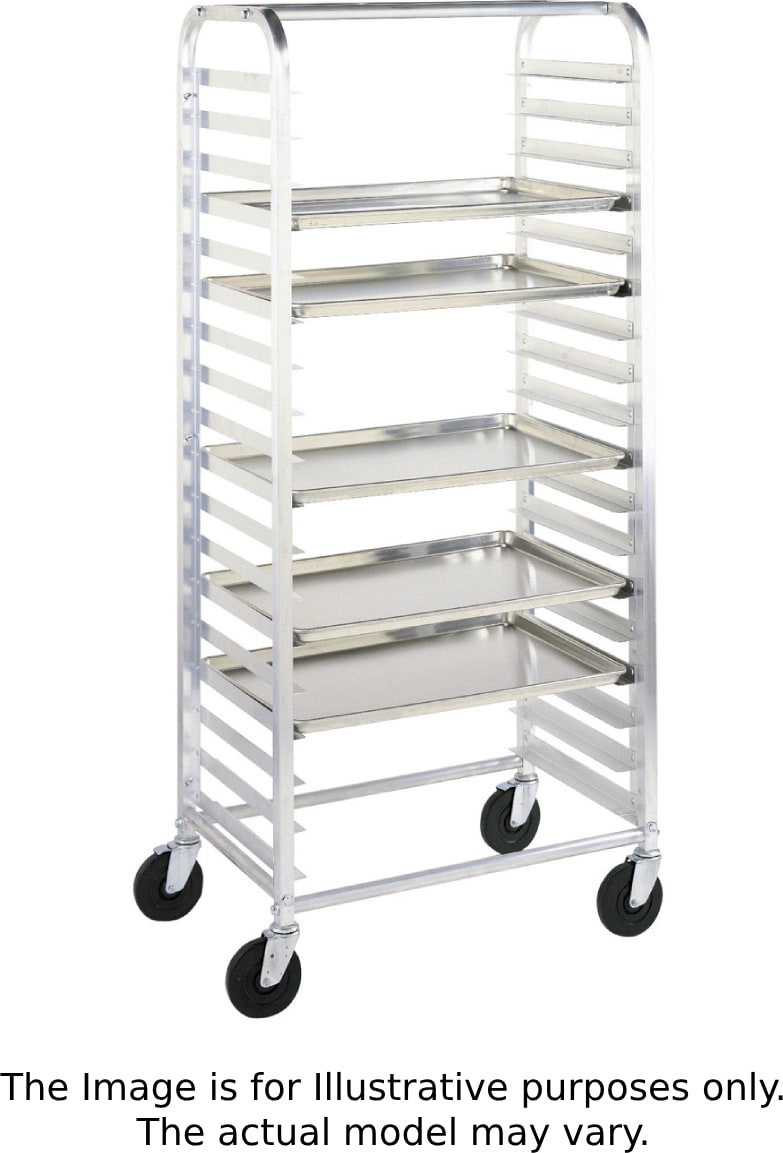 Metro RT3511N - Side-Load Knock Down Pan Racks, 5″ Slide Spacing, 28.375″W x 18.75″D x 64.125″H