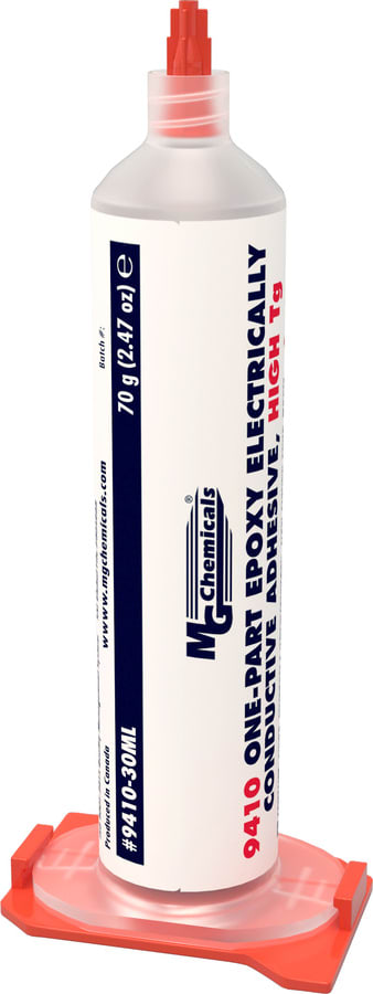 MG Chemicals 9410-30ML - 1 Part Epoxy, Electrically Conductive Adhesive, High Tg, 30ml, Keep Frozen