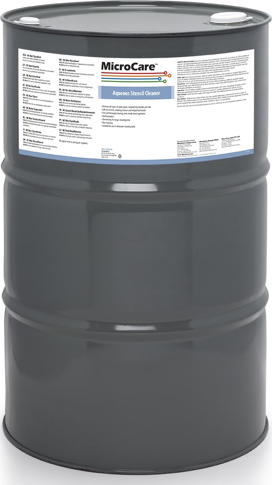 MicroCare MCC-BGAD - Aqueous Stencil Cleaner (55 Gallon Drum)