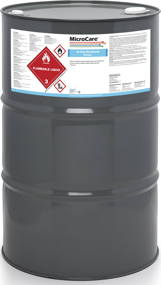 MicroCare MCC-DC1D - No Clean Flux Remover, VeriClean (55 Gallon Drum)
