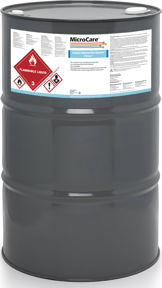 MicroCare MCC-PRODMicroCare MCC-PROD - Alcohol Enhanced Flux Remover, ProClean (55 Gallon Drum)