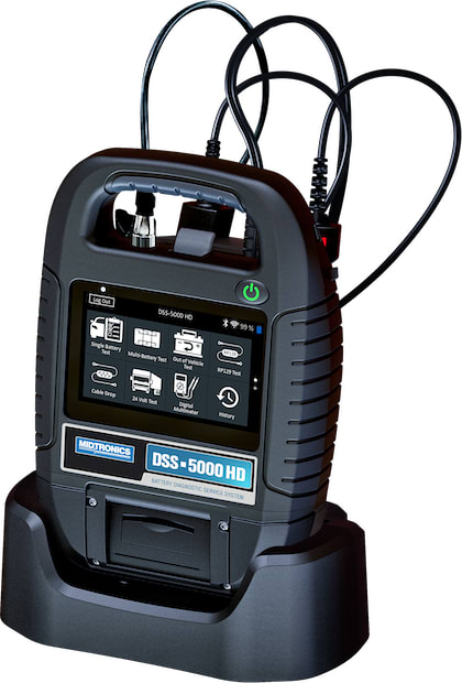 Midtronics DSS-5000 HD KIT - Heavy-Duty Battery & Electrical System Analyzer (Tester, Dock and Amp Clamp)