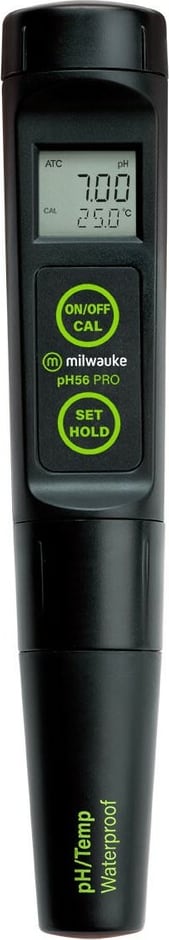 Milwaukee pH56 - PRO Waterproof 2-in-1 pH/Temp Tester with Replaceable Probe