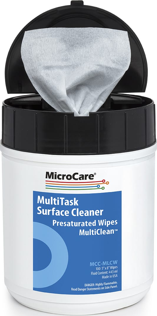 MicroCare MCC-MLCW - Multi-Task Surface Electronics Cleaner Presaturated Wipes