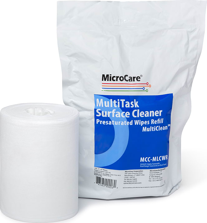 MicroCare MCC-MLCWR - Multi-Task Surface Electronics Cleaner Presaturated Wipe Refill