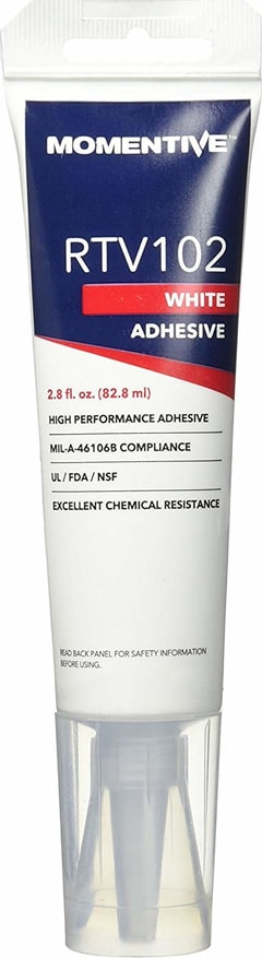 Momentive RTV102-Tube - Adhesive Sealant, GE 2.8 Oz Tube, RTV Silicone, White