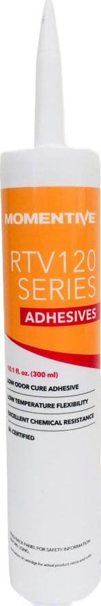 Momentive RTV128 - Adhesive Sealant, Silicone, 10.1 Cartridge, Translucent