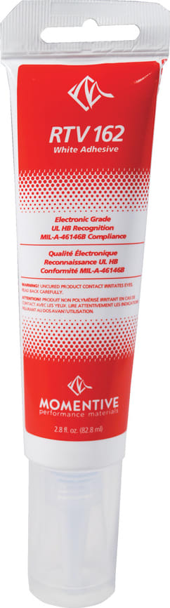 Momentive RTV162-Tube - Adhesive Sealant, 2.8oz One Part, White GE