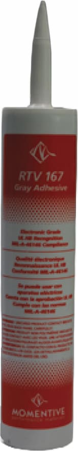Momentive RTV167-Cartridge - GE RTV Silicone Adhesive Sealant, 10.1oz Cartridge, Grey