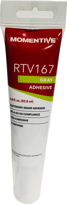 Momentive RTV167-Tube - Adhesive Sealant, 2.8oz, Grey GE