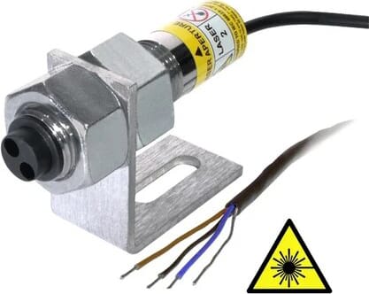 Monarch ROLS24-W-25 - Remote Optical Laser Sensor with 24 VDC Input Power, 25' Cable