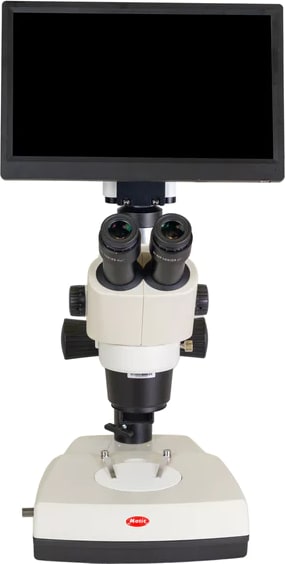 Motic SMZ-171-TLED + BMH4000 - Stereo Trinocular Microscope with LED Illumination and Moticam BMH4000 Bundle