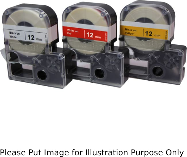 MTC Bio L9010-24ULT - Cassette of 24mm ULT Tape, 20ft, White w/Black Print
