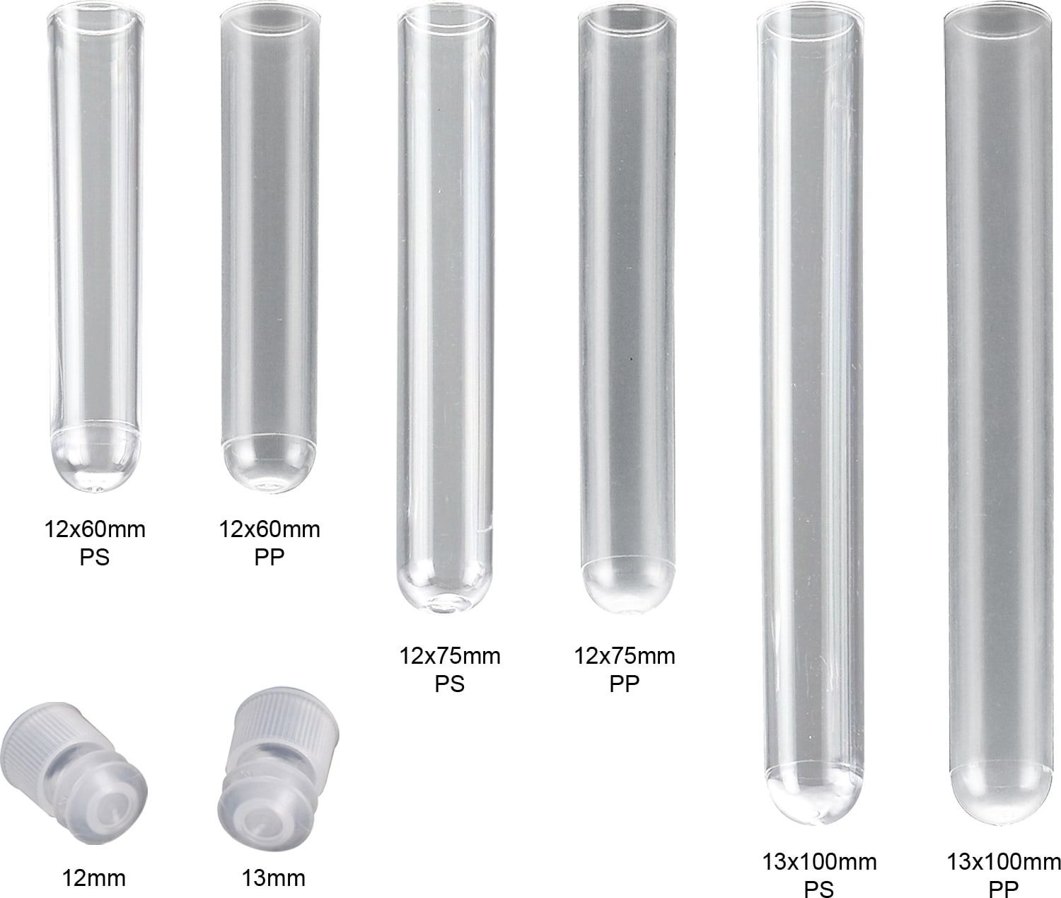 MTC Bio T1411-C - Plug-type Cap for 13mm Test Tubes, 20,000/cs
