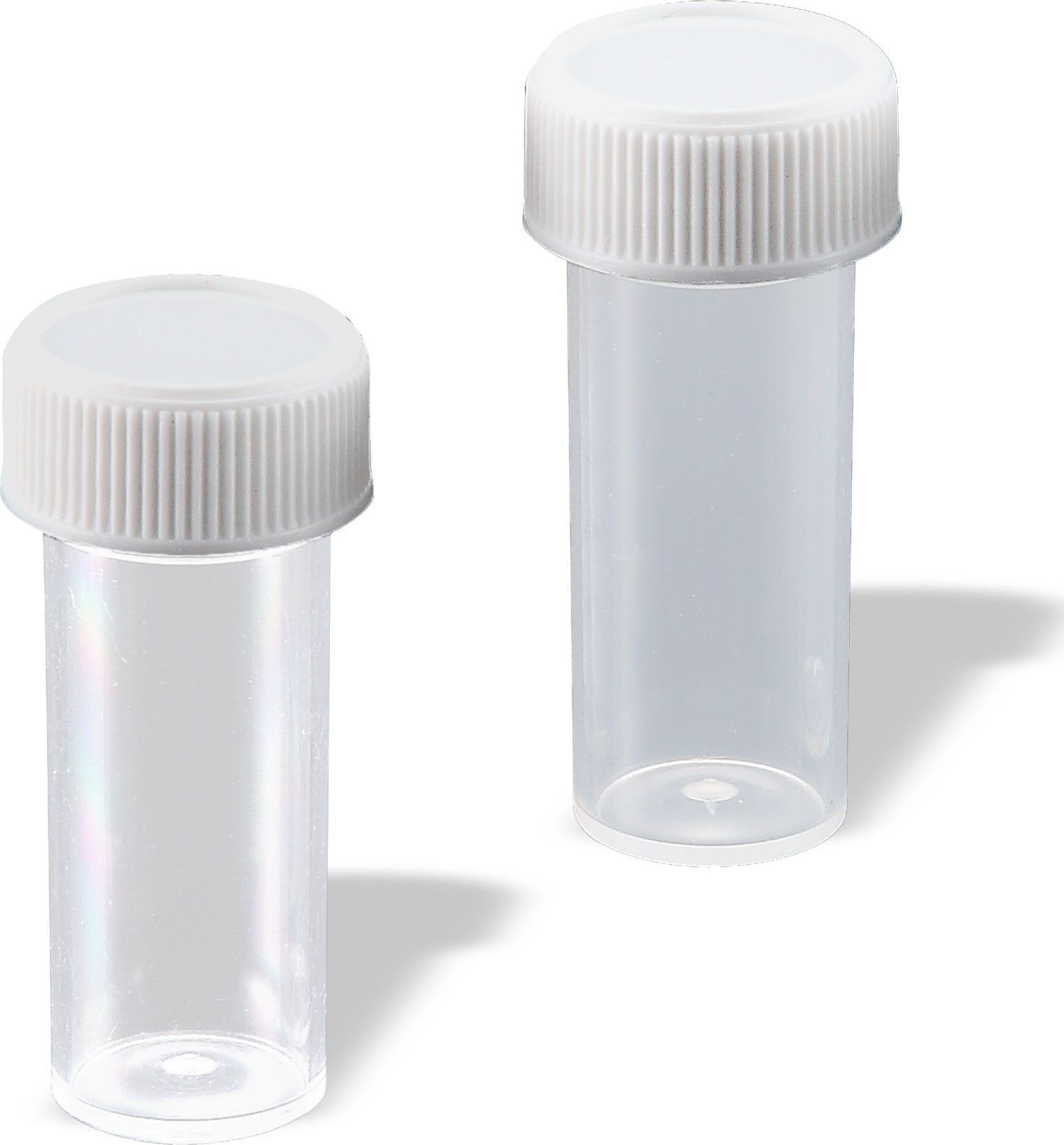 MTC Bio V2251 - Specimen Vials, 7mL, PP, Non-Graduated w/Attached Screw-Cap, Non-Sterile