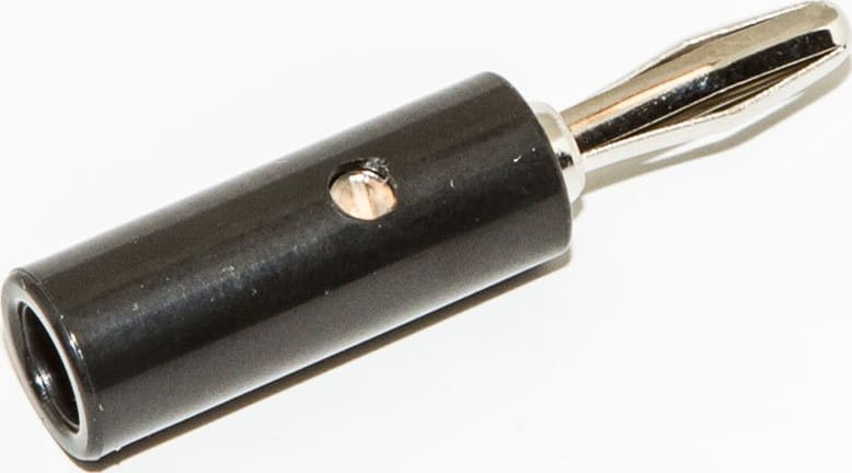 Mueller Electric BU-00245-0 Black Set Screw Banana Plug