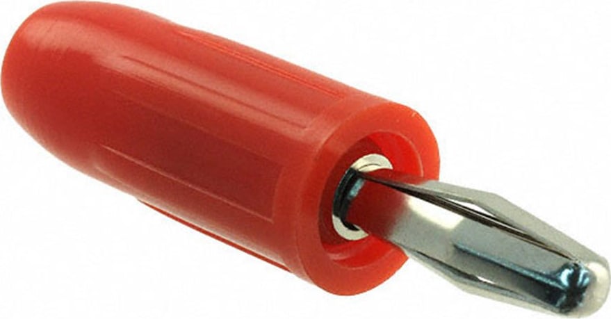 Mueller Electric BU-00246-2 Black Red Tapered Handle Banana Plug