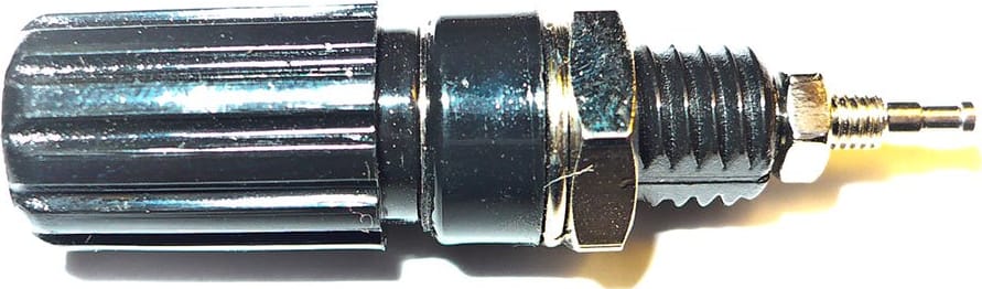 Mueller Electric BU-00281-0 Black Slim-Line Five-Way Binding Post-Threaded