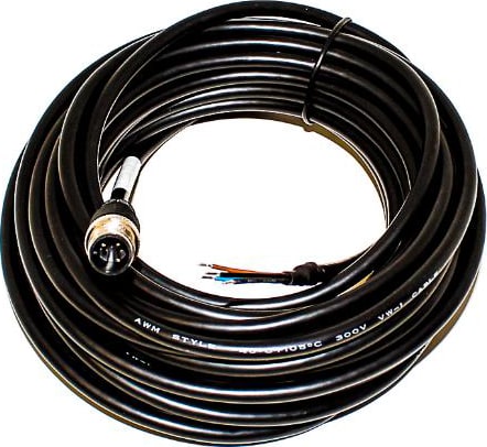 Mueller Electric BU-122730424 - 3-Position Male Plug Shielded to Wire Ends, 10m