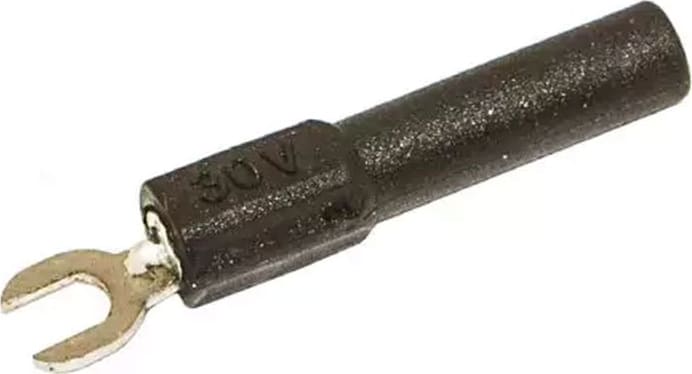 Mueller Electric BU-30211-0 Black Insulated Spade Lug