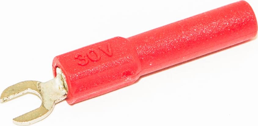 Mueller Electric BU-30211A-2 Red Insulated Spade Lug