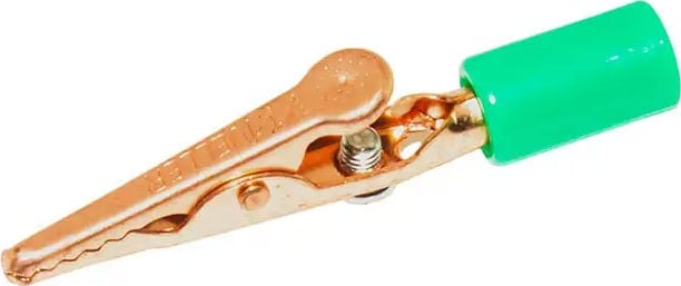 Mueller Electric BU-60CHS-5 Green Alligator Copper Clip Acetate Handle