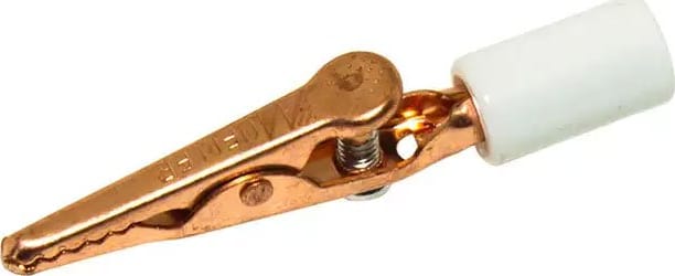 Mueller Electric BU-60CHS-9 White Alligator Copper Clip Acetate Handle