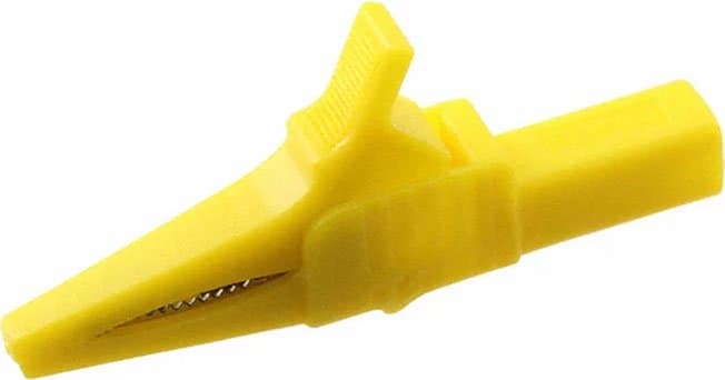 Mueller Electric BU-65-4 Heavy Duty, Large Jaw Alligator Clip Yellow