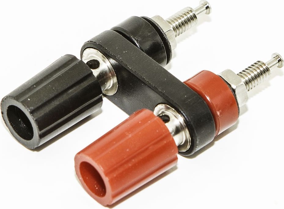 Mueller Electric BU-P4243-0 Double Binding Post Assembly Black