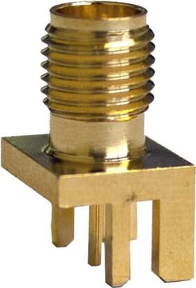 Mueller Electric BU-1420701801 - SMA Jack, PCB Edge Mount, Round Contact