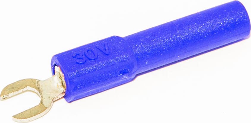 Mueller Electric BU-30211A-6 Blue Insulated Spade Lug
