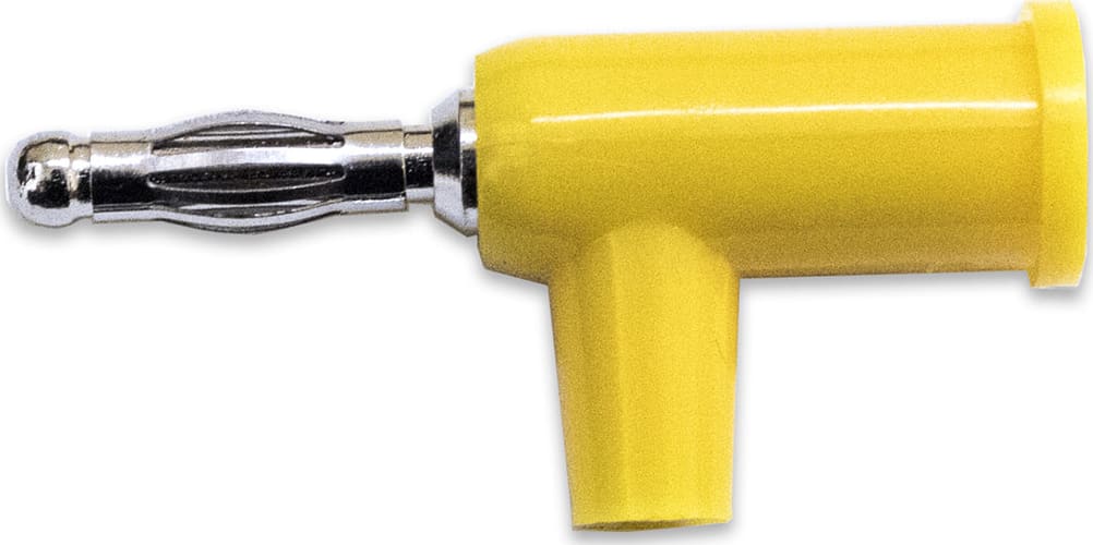 Mueller Electric BU-P1825-4 Stackable Banana Plug, Yellow 15A