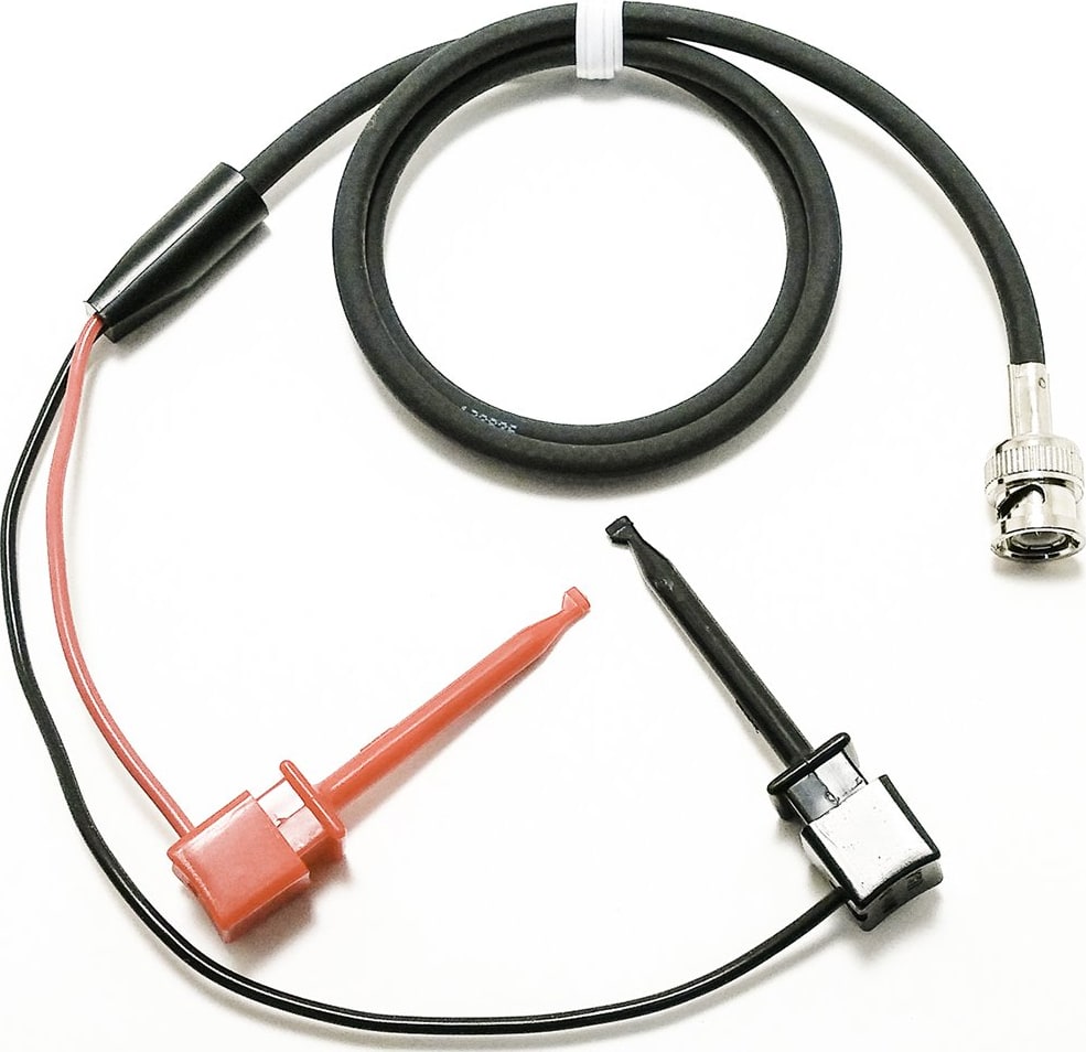 Mueller Electric BU-1150-C-12-0 12' RG58C/U Coax Black Mini-Plunger to BNC Male RG58