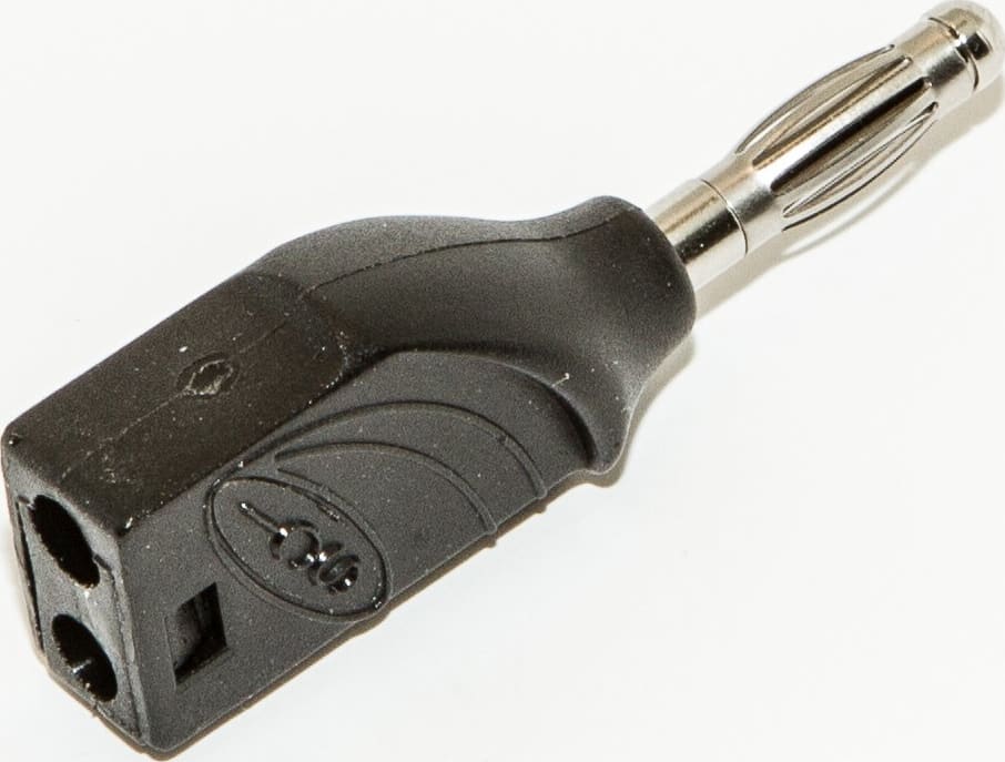 Mueller Electric BU-16-0 Black Unshrouded Stackable Banana Plug