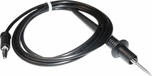 Mueller Electric BU-2641-D-48-0 Test Probe, Threaded needle to straight, unshrouded, 4mm Banana plug