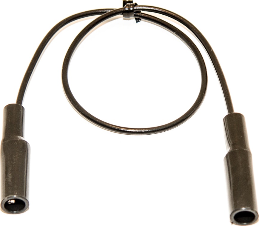 Mueller Electric BU-3131-A-24-0 Black Insulated Mini-Alligator Clip on Both Ends, 24' 20G PVC