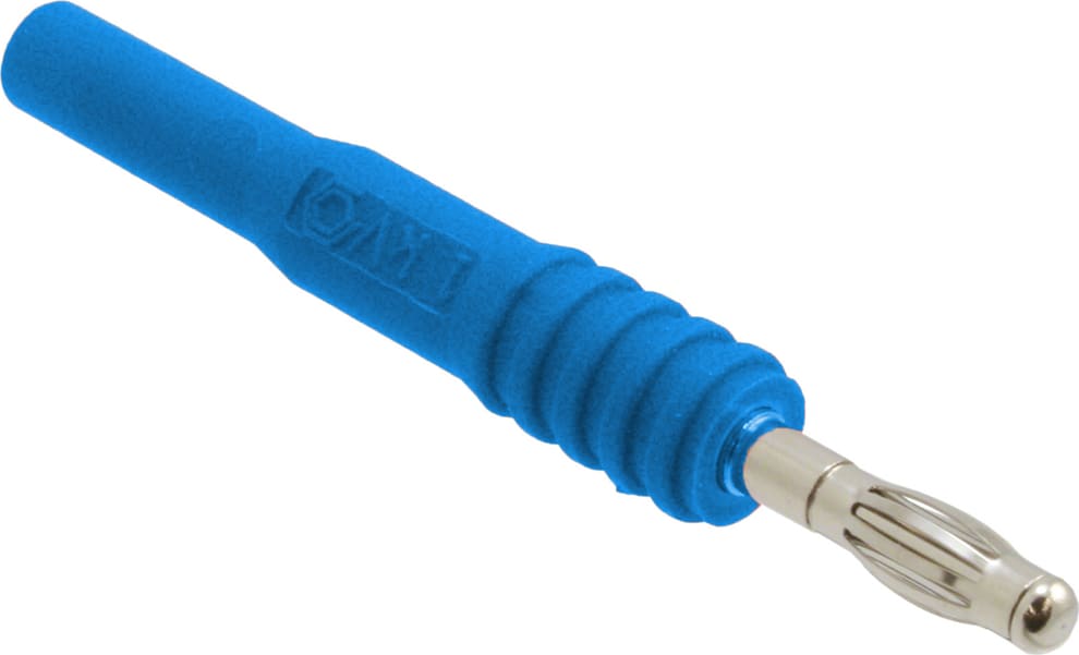 Mueller Electric BU-32101-6 Standard Banana Plug Blue Insulated Banana Jack