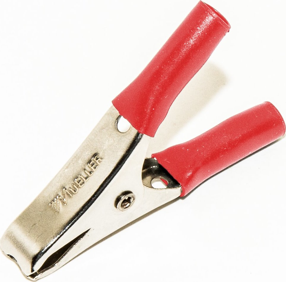 Mueller Electric BU-40A-2 15 Amp Red Micro-Plier-Type Steel Clip
