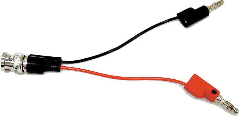 Mueller Electric BU-5120-A-4-0 Black BNC Male Breakout Style to Stackable Single Banana Plug