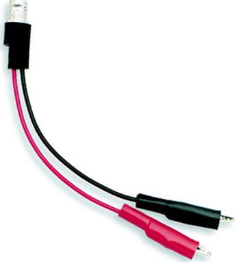 Mueller Electric BU-5231-A-4-0 Black BNC Female Breakout Style to Insulated Mini-Alligator Clip